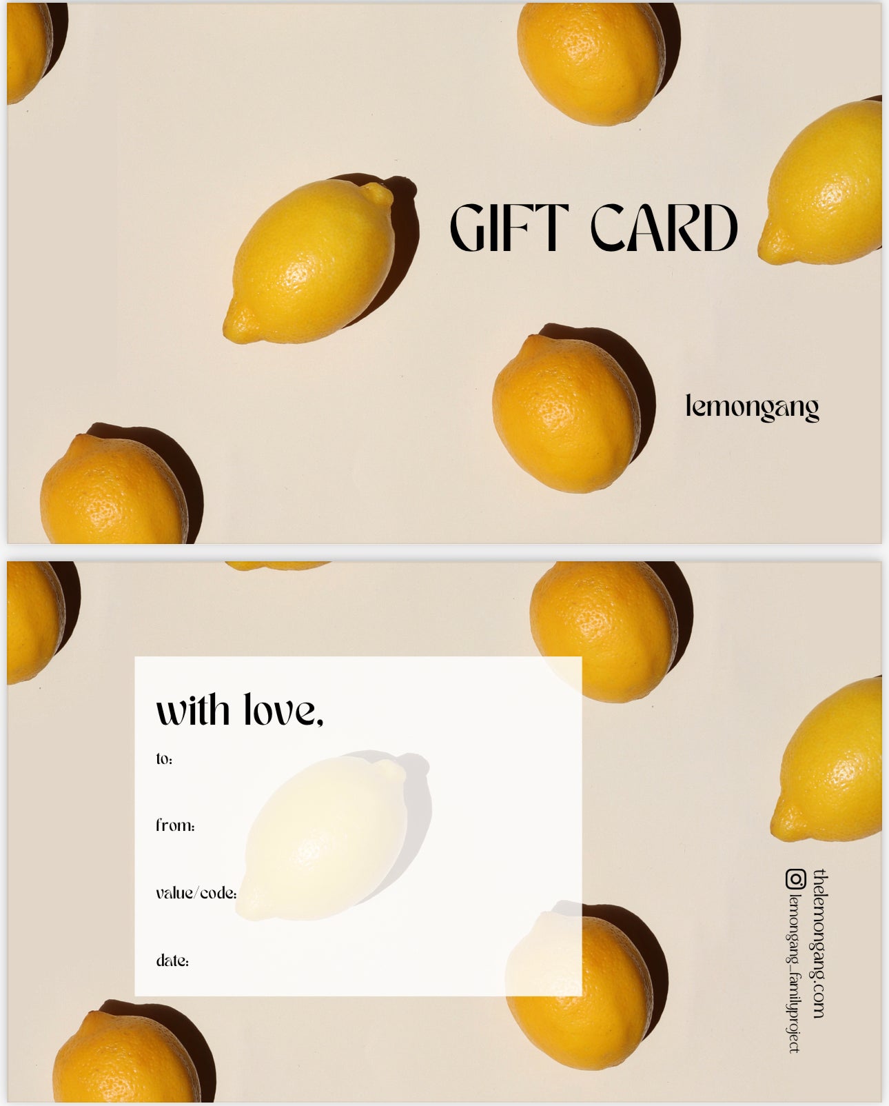 LemonGang Gift Card