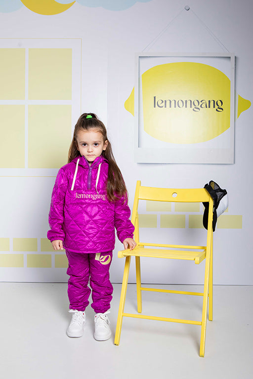 Puffer Set Kids Magenta