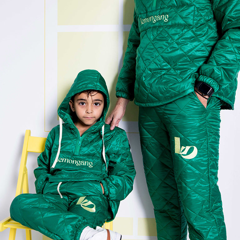 Puffer Set Kids Green