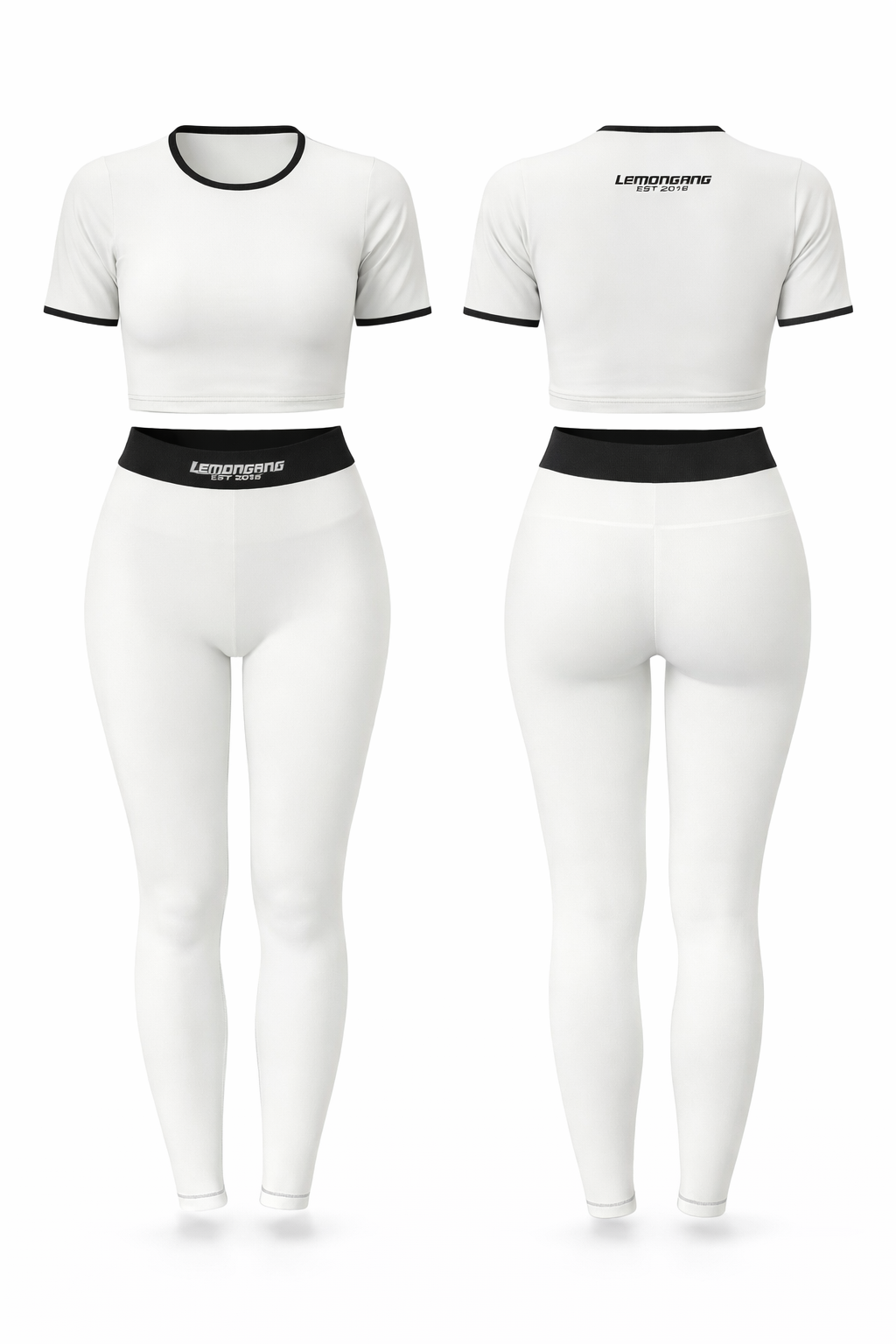Leggings Set off - white